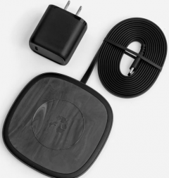 Nimble APOLLO Wireless Stand and wall charger made with Recycled Materials - BlacK