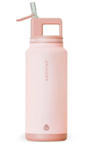 GROSCHE ALPINE Flip n' Sip 40 oz Stainless Steel vacuum insulated flask - Rose Pink