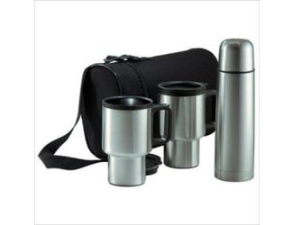 4 pc Stainless Steel Travel Drink Set