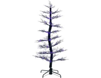 5-ft. Dancing Halloween Tree with Purple LED Lights and Sound