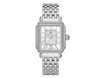 Ladies' Deco Madison Silver-Tone Diamond Bracelet Watch 155 Diamonds
