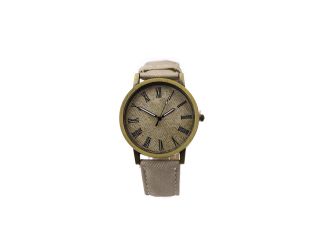 Denim Roman Numeral Watch in Khaki
