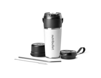 Flip Insulated Portable Blender - White