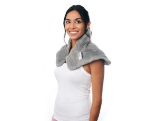 PureRelief Cordless Neck & Shoulder Heating Pad Gray