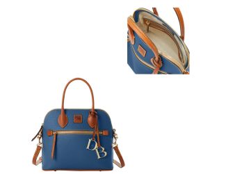 Pebble Grain Domed Satchel