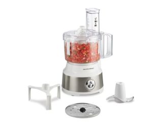 10 Cup Food Processor w/ Bowl Scraper White & Stainless Steel