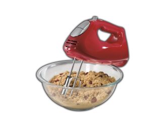 ensemble Hand Mixer w/ Snap-On Case Red