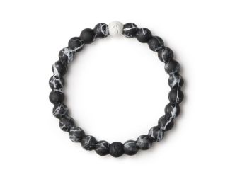 Black Marble Bracelet  - Small