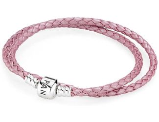 Double Leather Bracelet Size 16.1"