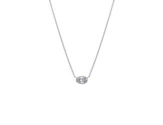 0.25 CT Lab-Grown Diamond Necklace 14K Size 18"