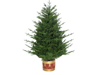 4.0-Ft Adirondack Potted Christmas Tree Decor