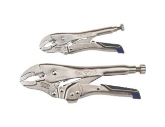 Locking Pliers Combo Pack, Curved Jaw, 7-Inch & 10-Inch
