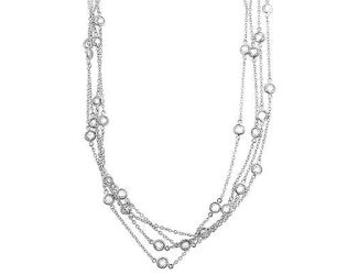 Layered Silvertone Fashion Necklace