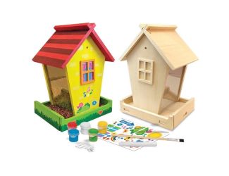 Audubon Bird Feeder Buildable Wood Paint Kit