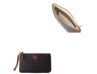Pebble Grain Large Wristlet