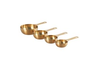 4pc Gold Measuring Cup Set