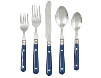 20pc LePrix Flatware Set - Bright Blue