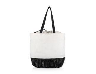 Coronado Basket Tote - Khaki Green with Beige Accents