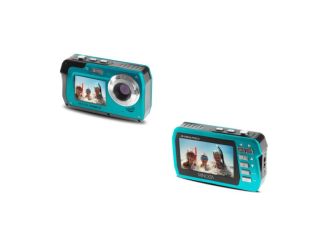 48MP Dual Screen Waterproof Digital Camera (Blue)