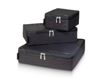 Ricardo Beverly Hills - Essentials 5.0 Packing Cubes, Set of 3 w/SteriTouch - Graphite
