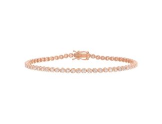 2 Carat Diamond Tennis Bracelet 14K Size 7"