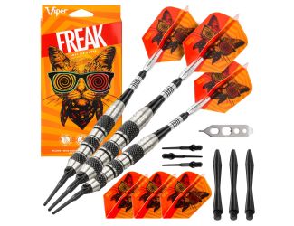 Viper The Freak Soft Tip Darts Knurled and Shark Fin Barrel 18 Grams