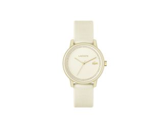 Lacoste L.12.12 Ladies Champagne Aluminum Case. Champagne Dial. Champagne Silicone Strap.