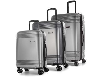 Nashville 3-Piece Recycled Pet Hardside Luggage Set-Navy