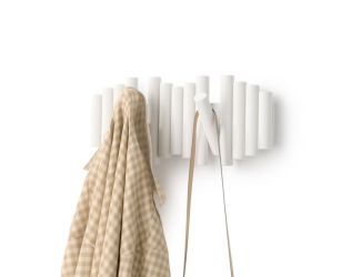 Picket Rail Wall Hook White
