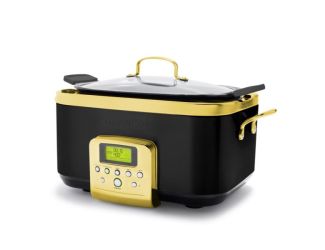 Elite Reserve 6qt Ceramic Nonstick Slow Cooker Black/Reserve Gold