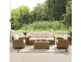 Bradenton 5Pc Swivel Rocker And Sofa Set