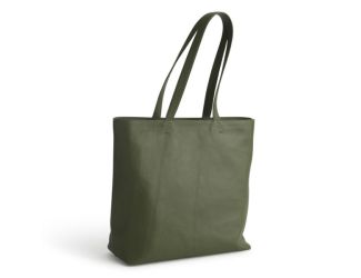 Original Zip Tote-Bronze Green-Leather