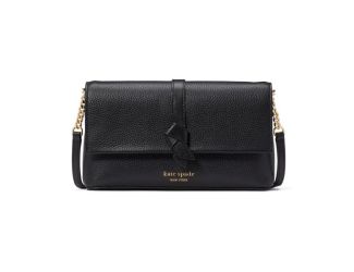 Knott Flap Chain Crossbody -  Black