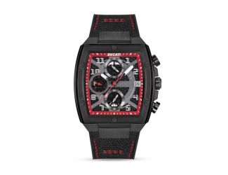 Ducati Chronograph Watch Black Dial Squa Size Mens Stand