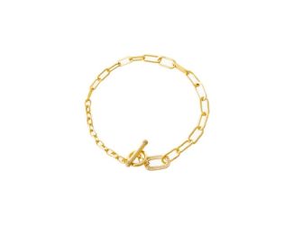 Pave Toggle Multi-Chain Bracelet Size 7"