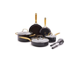 Gold 10pc Nonstick Cookware Set