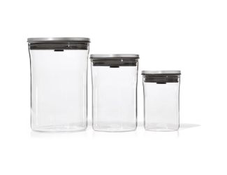 Steel 3-Piece POP Round Canister Graduated Set