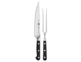 2pc Pro Carving Knife & Fork Set