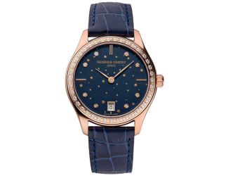 Ladies Quartz Leather Watch  Blue Dial