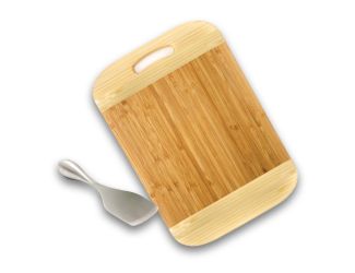 Bamboo 2pc Two-Toned Board Set/Aaron Probyn Cheese Knife