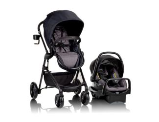 Pivot Modular Travel System w/ LiteMax Infant Car Seat + Anti-Rebound Bar Casual Gray