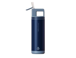 GROSCHE ALPINE Flip n' Sip 20 oz Stainless Steel vacuum insulated flask - Mountain Blue