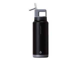 GROSCHE ALPINE Flip n' Sip 40 oz Stainless Steel vacuum insulated flask - Graphite Black