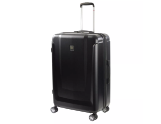 FUL Load Rider 29in Hard side Spinner Rolling Luggage Suitcase, Aluminum Telescopic Pull Handle, Upright ABS Plastic Hard Case, Black 