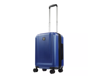 FUL Load Rider 20in Spinner Rolling Luggage Suitcase, Aluminum Telescopic Pull Handle, Upright ABS Plastic Hard Case, Colbalt 