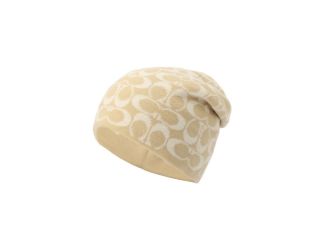Signature C Reversible Beanie Chalk