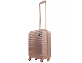 Ful Geo 22" Carry-on Hardside Expandable Spinner Luggage Rose Gold