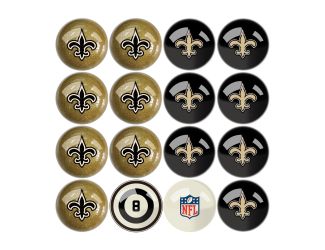 New Orleans Saints Billiard Balls With Numbers