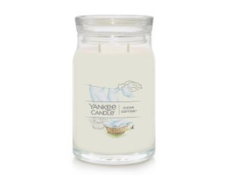 Signature Large Jar Candle - Clean Cotton