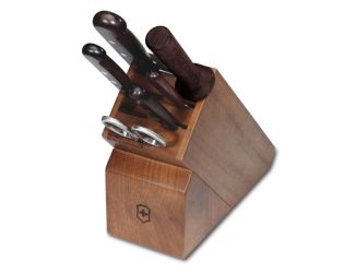 Cutlery Block Set, 7-Piece Block Set, Wood